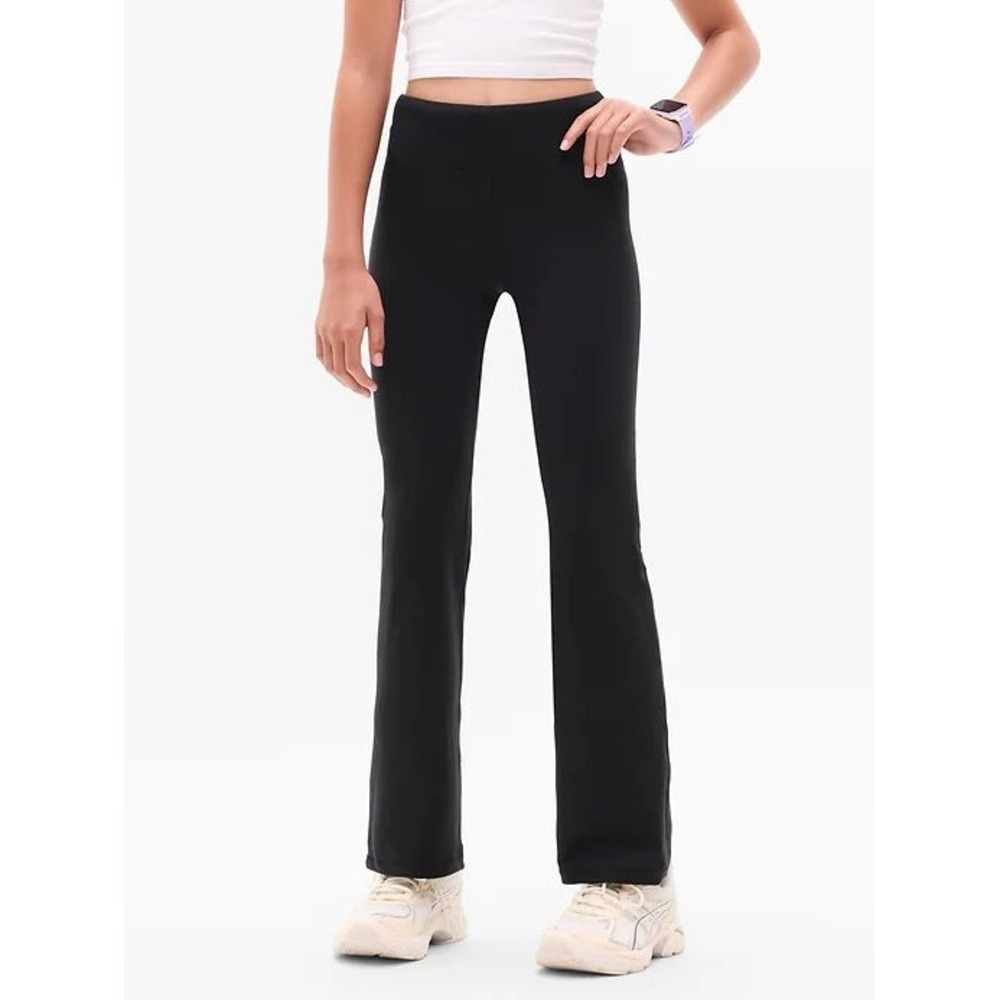 Athleta Girl High Rise Chit Chat Flare Pant Black Size M 8-10‎ Leggings